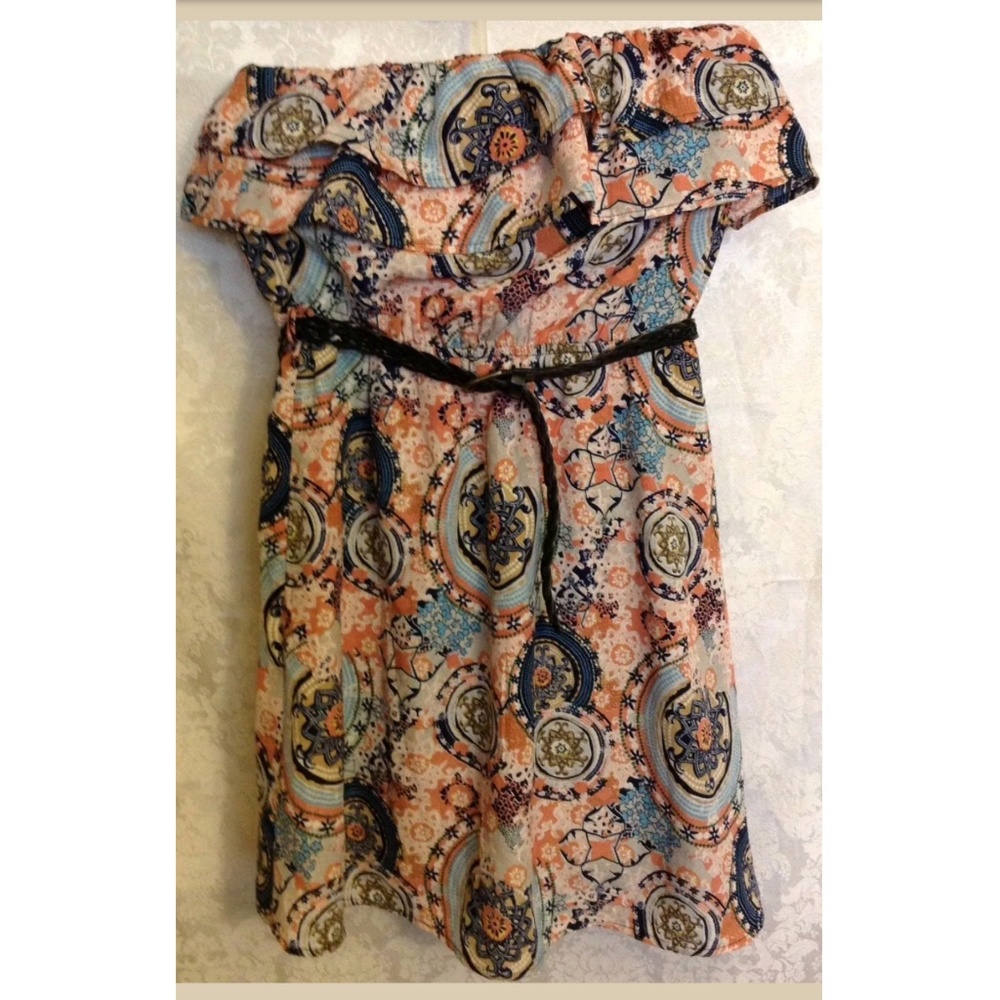 🛍 Papaya Sleeveless Dress Paisley Boho